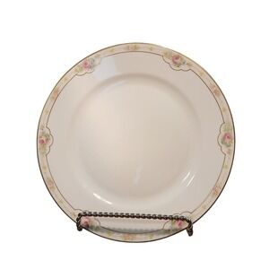 Vtg Noritake Pink Roses Gold Trim Nippon Ceramic Replacement Dinner Plate 9.75"